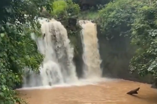 Kachanh Waterfall in Ratanakiri of Cambodia