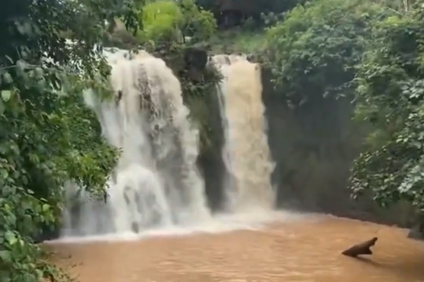 Kachanh Waterfall in Ratanakiri of Cambodia