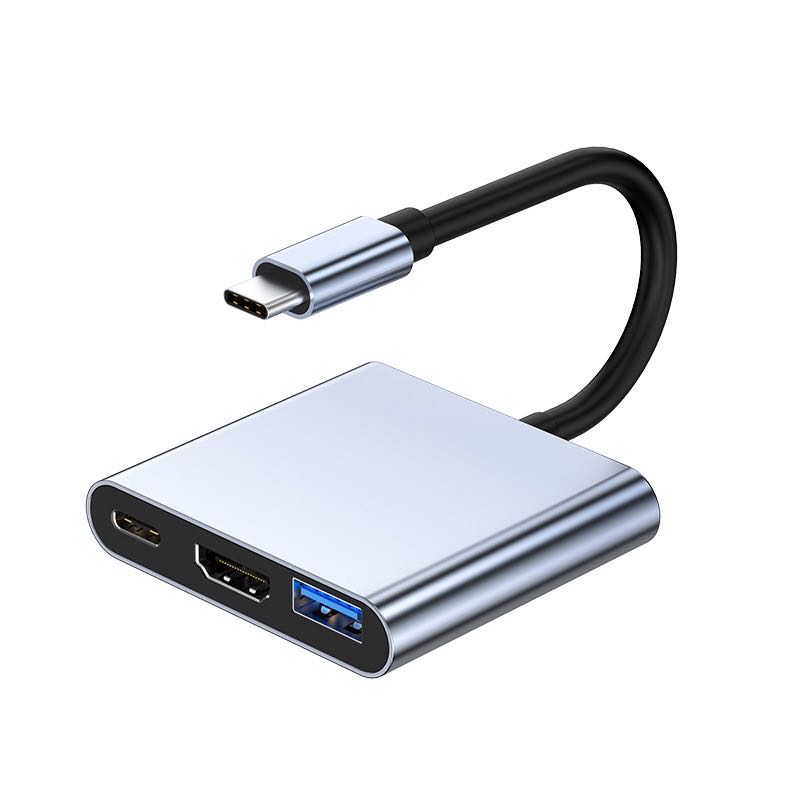 ដុំភ្ជាប់ type-c to HDMI,USB,changer