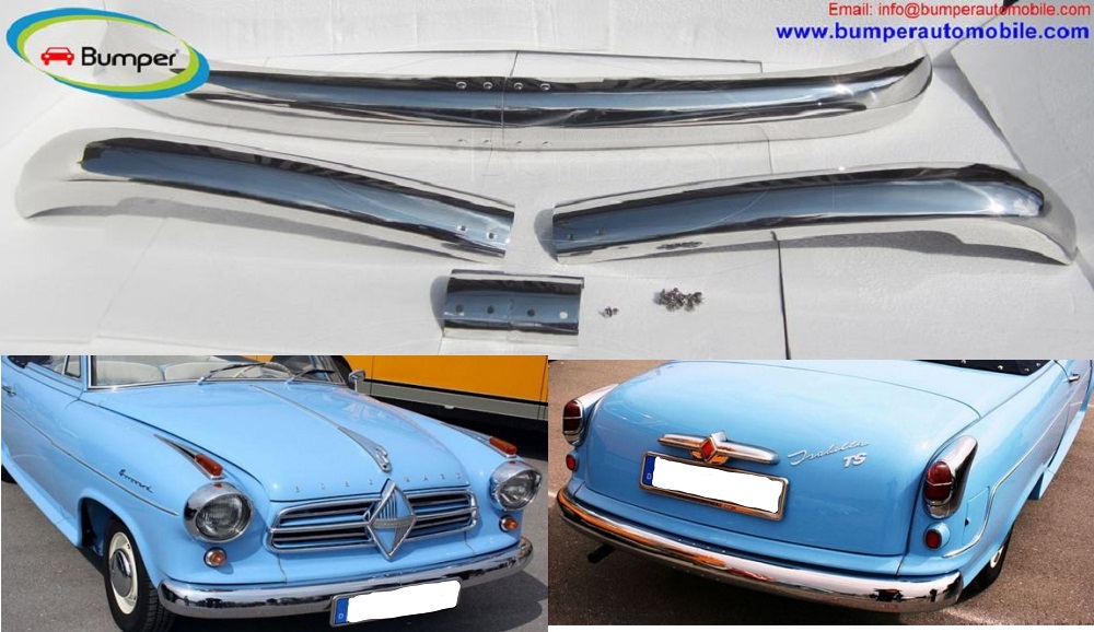 Borgward Isabella coupe and saloon bumpers 1954