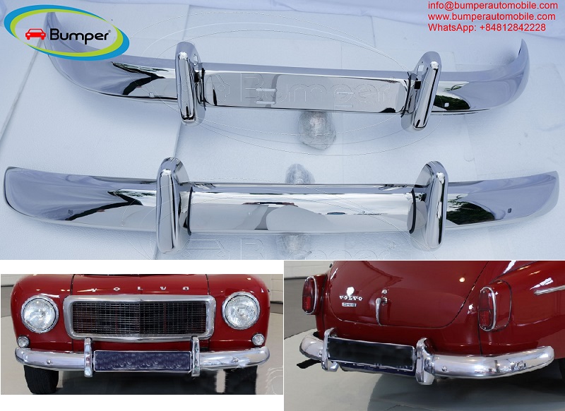 Volvo PV 544 Euro bumper (1958-1965) stainless ste